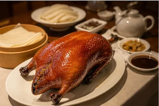 A table of local food from Beijing