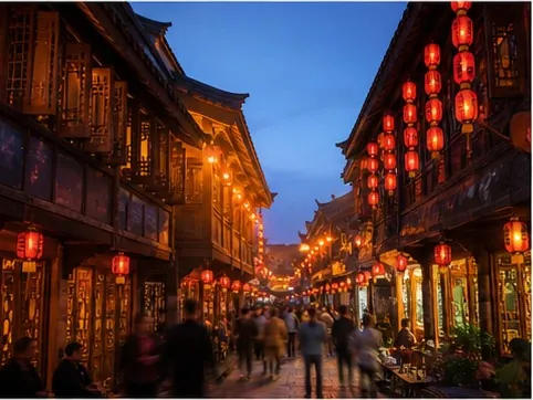 A historic lane in Chengdu