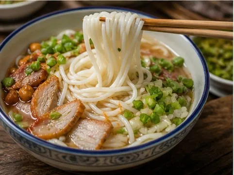 A table of local food from Guilin