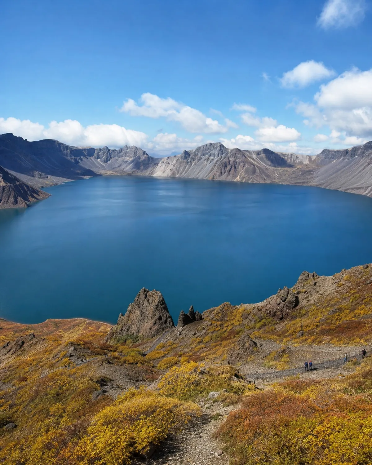 Tianchi crater lake at Changbai Mountain