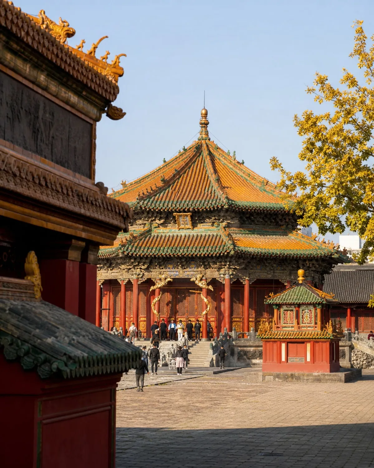 Historic halls at Shenyang Imperial Palace