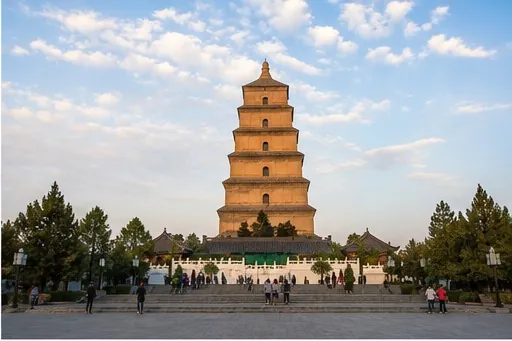 Giant Wild Goose Pagoda in Xi'an