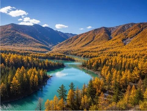 Alpine landscape in Xinjiang