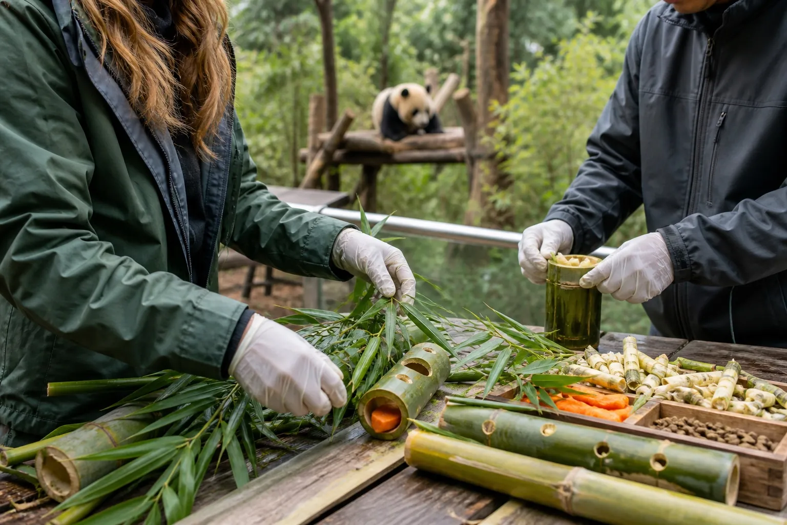 Panda Volunteer session in Chengdu