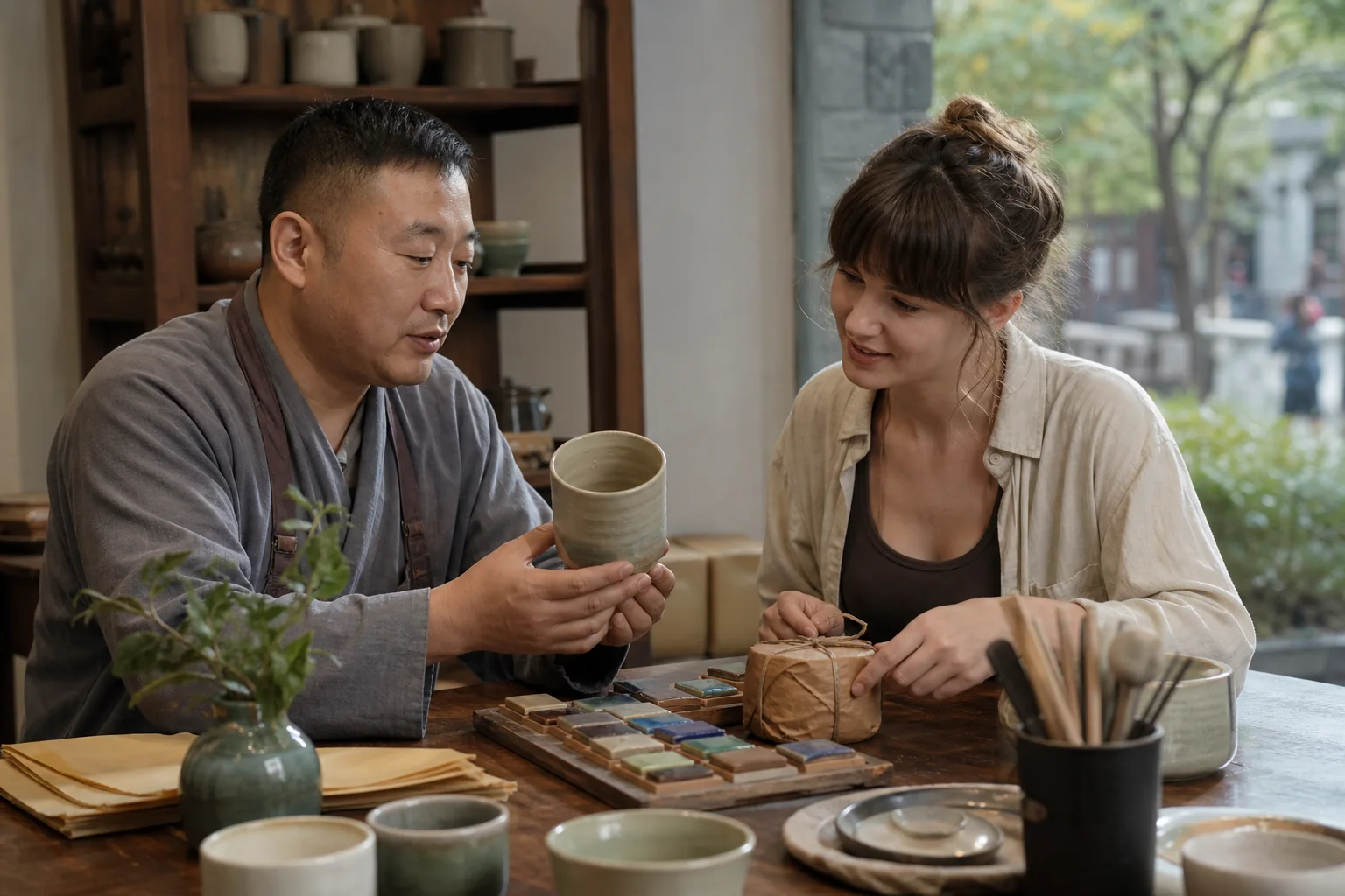 Pottery placed into a Chengdu travel day