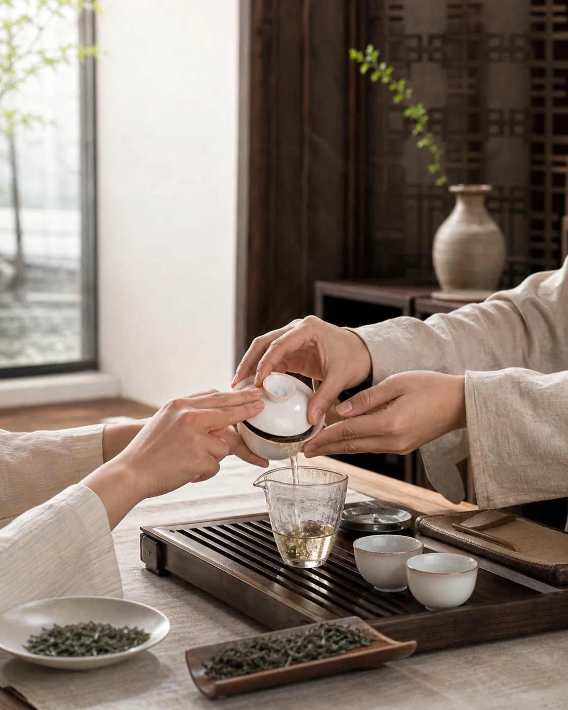 A close-up local tea culture experience