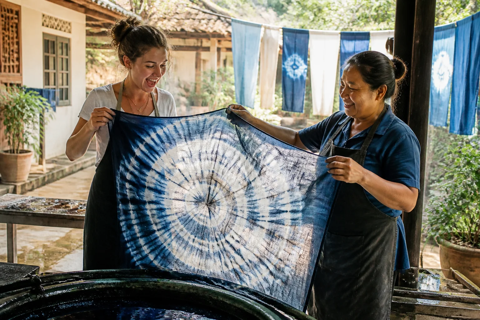 Tie-Dye placed into a Chengdu travel day