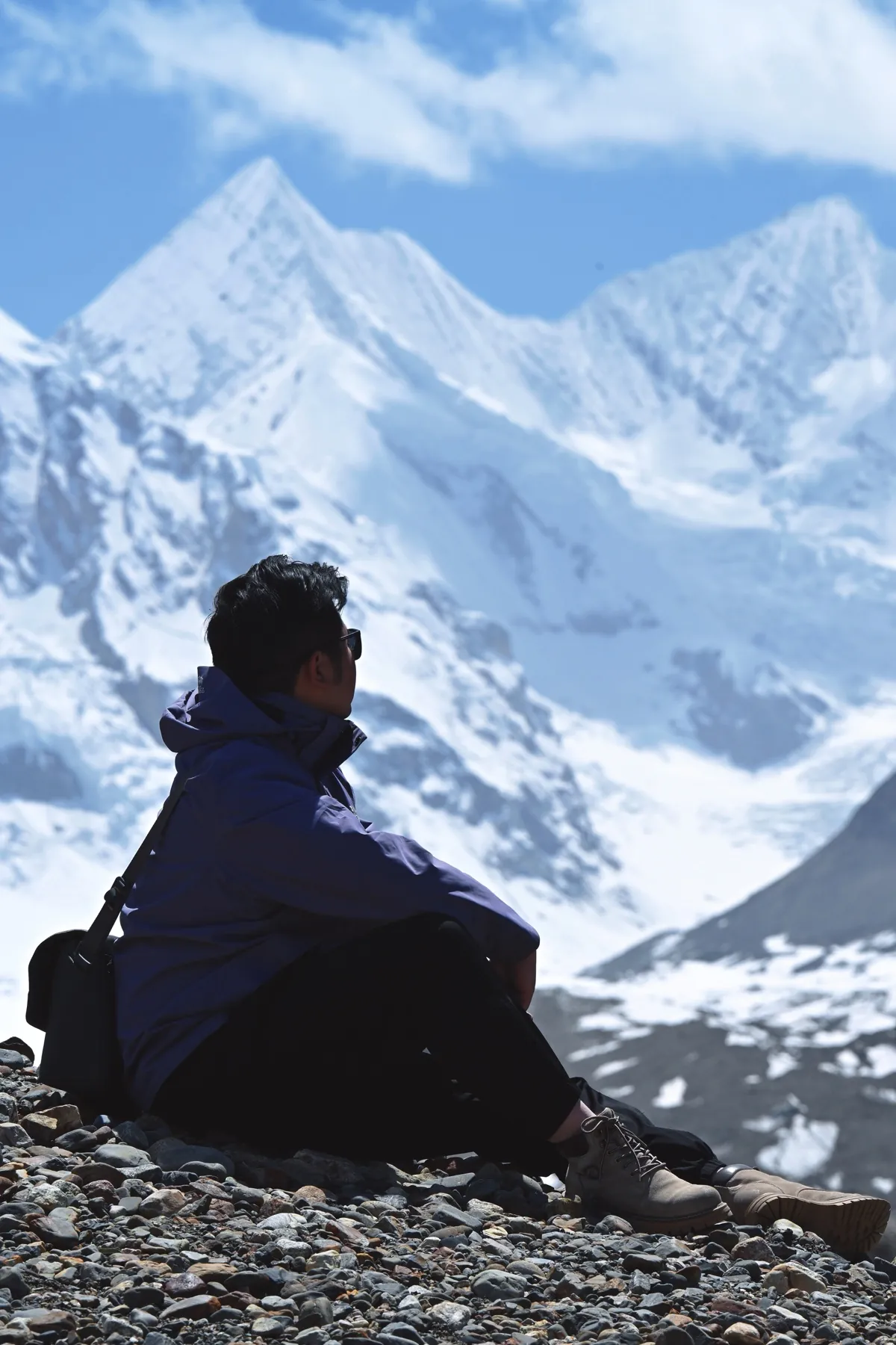 Stephen Chen, founder of Loomline Travel, in the mountains